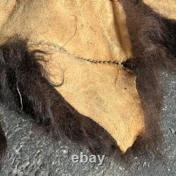 Tanned Woods Bison Buffalo Ruff Collar Scarf Robe Blanket Leather Soft