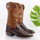 Tecovas Men Presott Horseman Boot Size 9.5 EE WIDE Brown Leather Bison Western