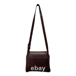 The American Billfold Co Brown Bison Leather Crossbody Bag Buffalo Nickel USA