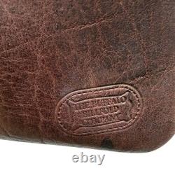 The American Billfold Co Brown Bison Leather Crossbody Bag Buffalo Nickel USA