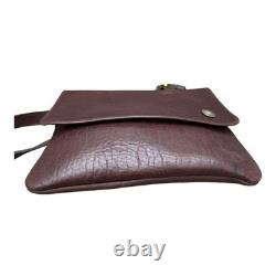 The American Billfold Co Brown Bison Leather Crossbody Bag Buffalo Nickel USA