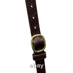 The American Billfold Co Brown Bison Leather Crossbody Bag Buffalo Nickel USA