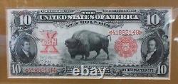 The Ten Dollar Bison Note Framed 1901