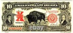 Tim Prusmack Art Note $10'bison' Pcgs 69 Superb Gem New- Stunning Art Wow
