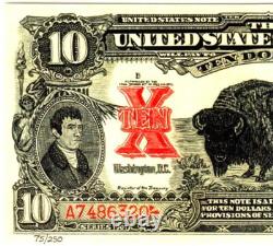Tim Prusmack Art Note $10'bison' Pcgs 69 Superb Gem New- Stunning Art Wow