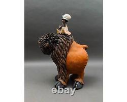 Todd Warner Signed Rare 1993 Bison Or Buffalo Medicine Man Large Sculpture