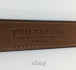 Tom Taylor USA Black Genuine American Bison Belt Strap Size 34 LNWOT