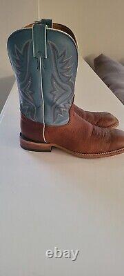 Tony Lama Men's Pecan Bison Americana Western Boots 10.5 EE