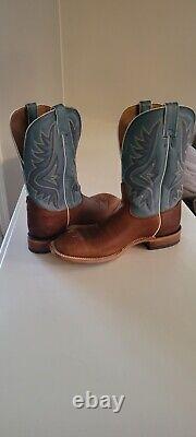 Tony Lama Men's Pecan Bison Americana Western Boots 10.5 EE