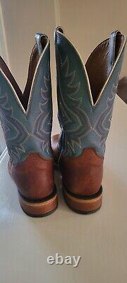 Tony Lama Men's Pecan Bison Americana Western Boots 10.5 EE