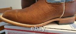 Tony Lama Men's Pecan Bison Americana Western Boots 10.5 EE