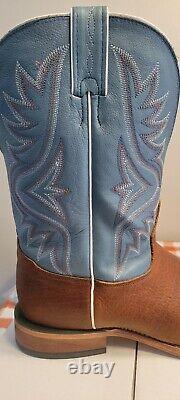 Tony Lama Men's Pecan Bison Americana Western Boots 10.5 EE