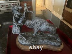 Too Close For Comfort Buffalo Hunter by T J Burnell Universal Art Studio