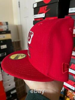 Topperz Store Red Green Buffalo Bisons 7 1/8 Fitted Not Hatclub