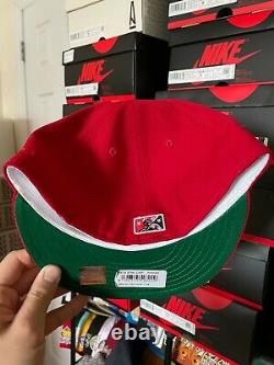 Topperz Store Red Green Buffalo Bisons 7 1/8 Fitted Not Hatclub