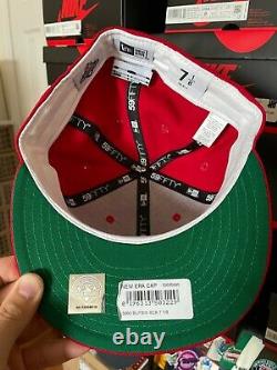 Topperz Store Red Green Buffalo Bisons 7 1/8 Fitted Not Hatclub