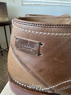 Trask Big Horn Buckskin Boots Bison Leather SZ 10 M US Men's