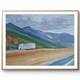 Truck on Highway Mountain Landscape Original Acrylic Painting Impressionist Art