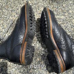Truman Boot Co. Black Shrunken Bison, 20 Last Moc, Size 11
