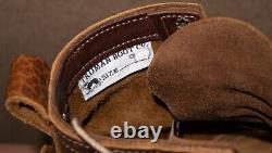 Truman Boots Size 9 Cognac Shrunken Bison Moc Toe