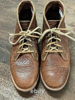 Truman Cognac Shrunken Bison Boots 9.5