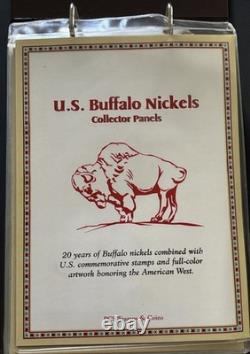 U. S. Buffalo Nickels Collector Panels 1913-1938