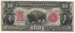 U. S. Series of 1901 $10.00 United States Note (Bison) Scarce