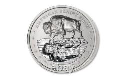 UHR Proof 2oz Incuse Bison Reflections 2024 Mesa Grande Sov Nation Pouch & COA