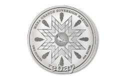 UHR Proof 2oz Incuse Bison Reflections 2024 Mesa Grande Sov Nation Pouch & COA