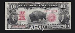 US $10 1901 Bison Legal Tender FR 122 VF (-096)