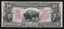 US $10 1907 Bison Legal Tender FR 114 VF (-365)