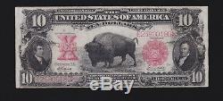 US 1901 $10 Bison Legal Tender FR 121m VF (-180)