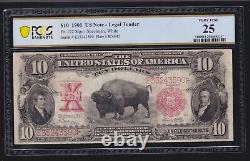 US 1901 $10 Bison Legal Tender FR 122 PCGS 25 VF (590)