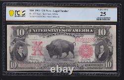 US 1901 $10 Bison Legal Tender FR 122 PCGS 25 VF (992)