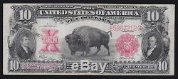 US 1901 $10 Bison Legal Tender FR 122 VF (-124)