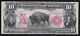 US 1901 $10 Bison Legal Tender FR 122 VF (-124)