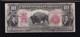US 1901 $10 Bison Legal Tender Speelman/White FR 122 VF (044)