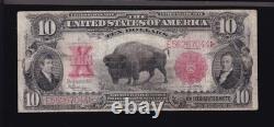 US 1901 $10 Bison Legal Tender Speelman/White FR 122 VF (044)