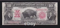 US 1901 $10 Bison Legal Tender Speelman/White Mule FR 122m VF (975)