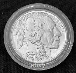 US American Buffalo Proof Silver Dollar $1 Coin 2001-P Mint COA (bison)