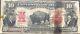 USA 10 Dollar 1901 $10 United States Note Bison Lewis Clark RAR Banknote #13225