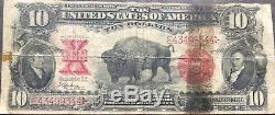 USA 10 Dollar 1901 $10 United States Note Bison Lewis Clark RAR Banknote #13225