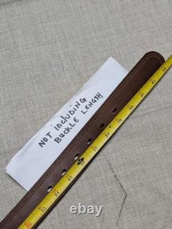 USA made HANKS BELTS montana 36 bison belt 100 YEAR brown WESTERN cowboy brown