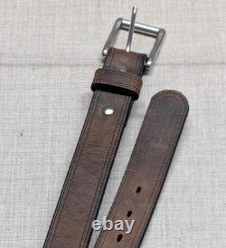 USA made HANKS BELTS montana 38 bison belt 100 YEAR black WESTERN cowboy brown