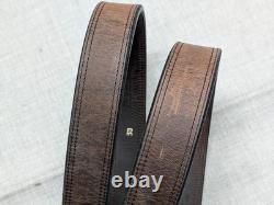 USA made HANKS BELTS montana 38 bison belt 100 YEAR black WESTERN cowboy brown