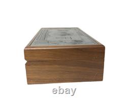 Unique 1901 10 Dollar U S Note Bison Buffalo Bill Metal Engraved Note Wood Box