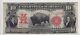 United States 1901 $10 Legal Tender Bison Note VF E38572749