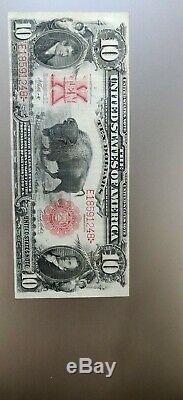 United States 1901 $10 Legal Tender Large SizeBison Note E18591248