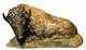 VERY RARE Limited Edition 8/20 Maryann Eikens Bronze Sculpture Reclining Bison