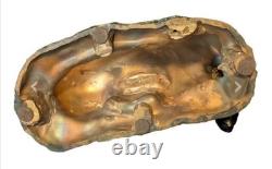 VERY RARE Limited Edition 8/20 Maryann Eikens Bronze Sculpture Reclining Bison
